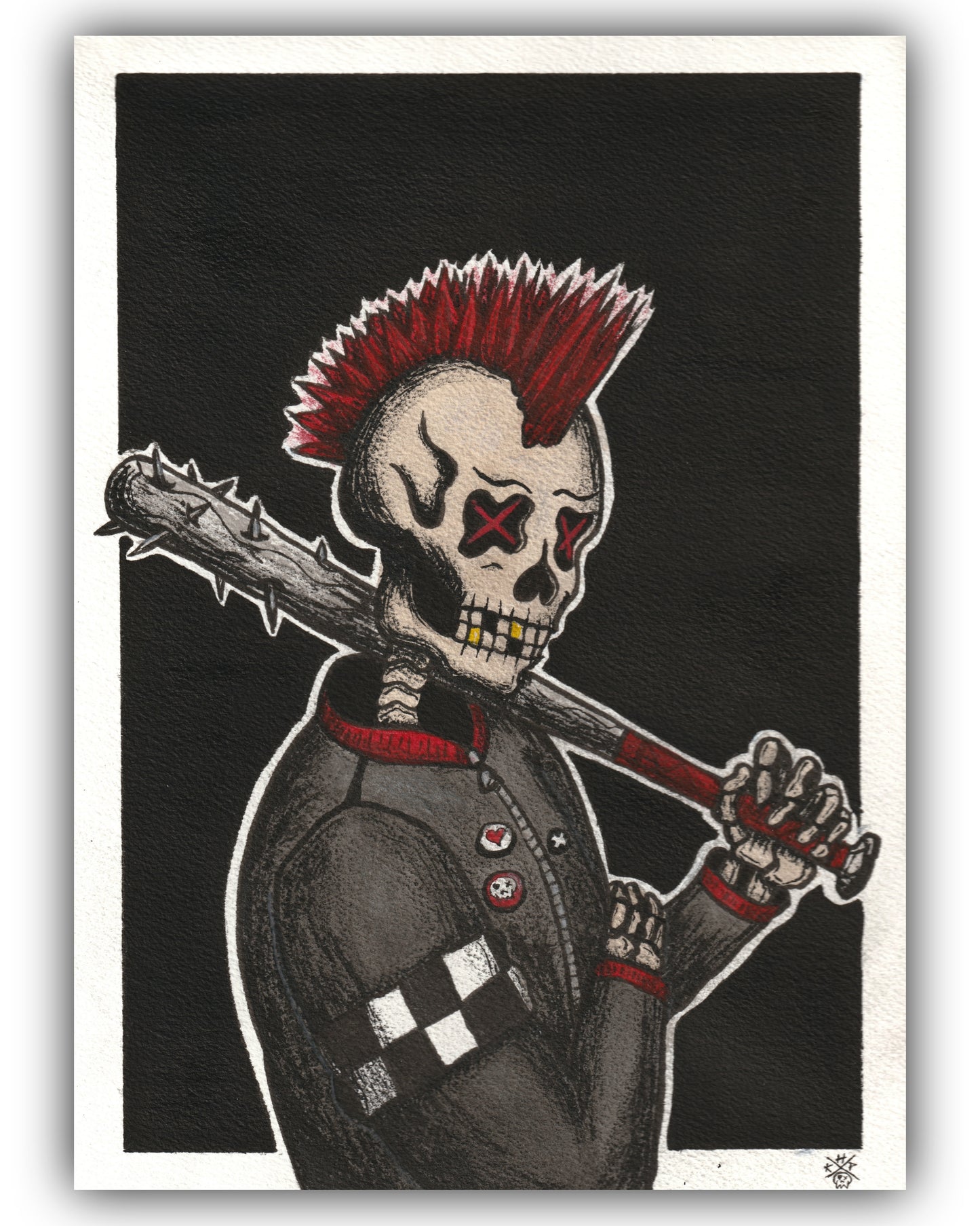 Ruckus Portrait 9x12in Print