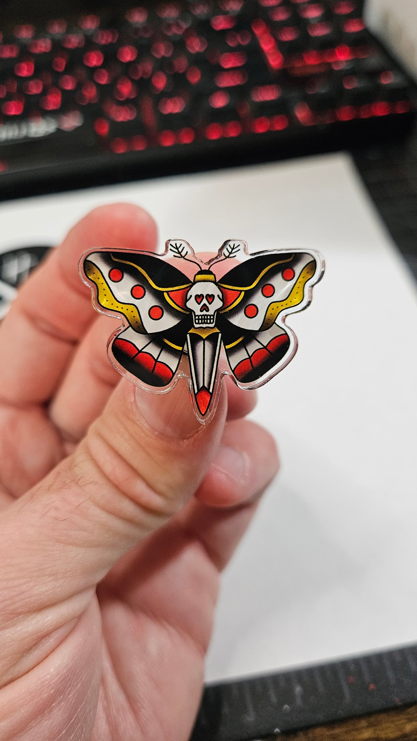 Death's Head Moth Pin