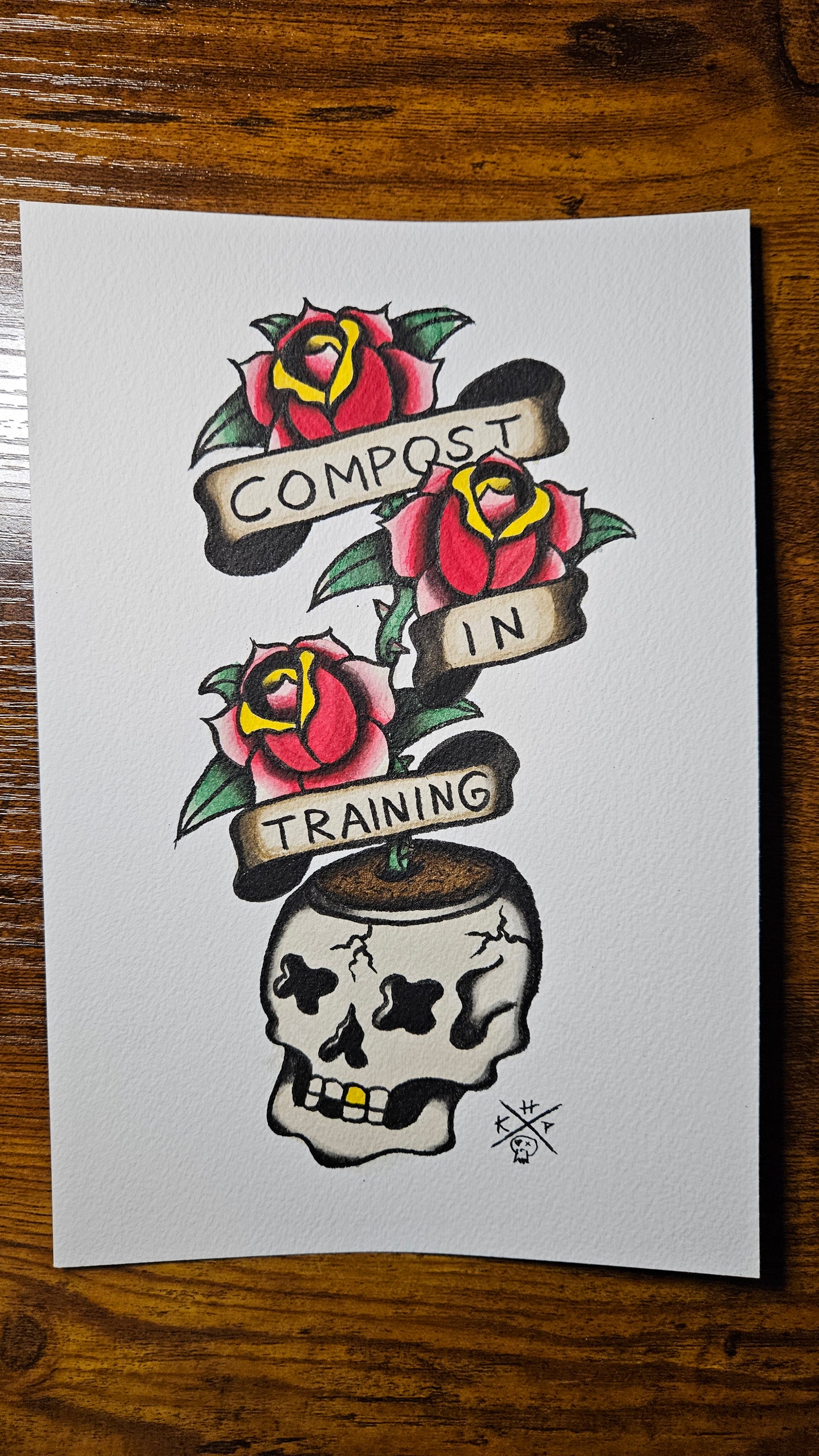 Compost in Training Original (6x9in)