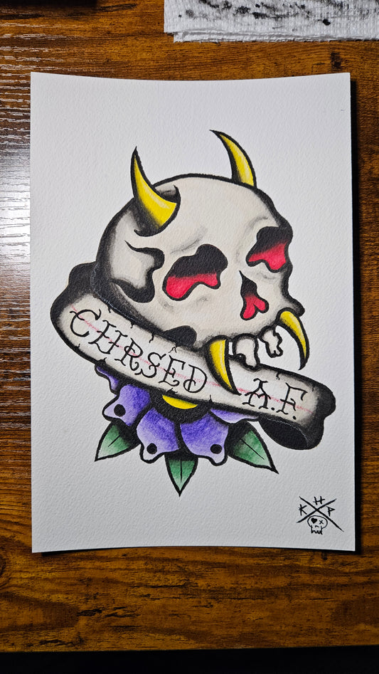 Cursed A.F. Original (6x9in)